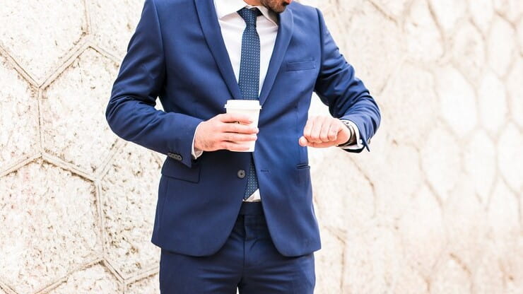 قیمت خرید کت و شلوار تک دکمه سرمه ای + فروش ویژه